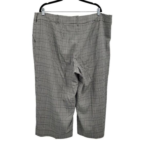 Lane Bryant Jorks Shorts Pants High Rise Glen Plaid Black Sz 22 Academia Long - Picture 2 of 8